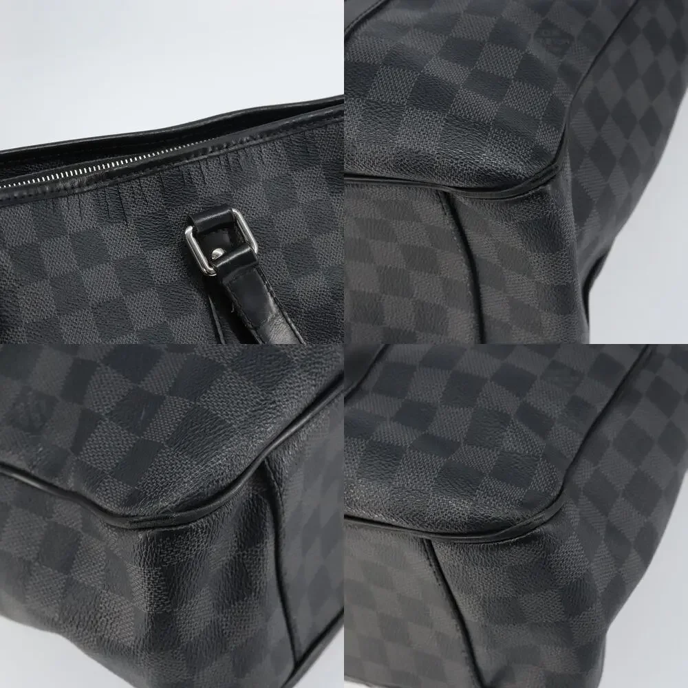 Louis Vuitton Damier Graphite Tadao Shoulder Bag Black
